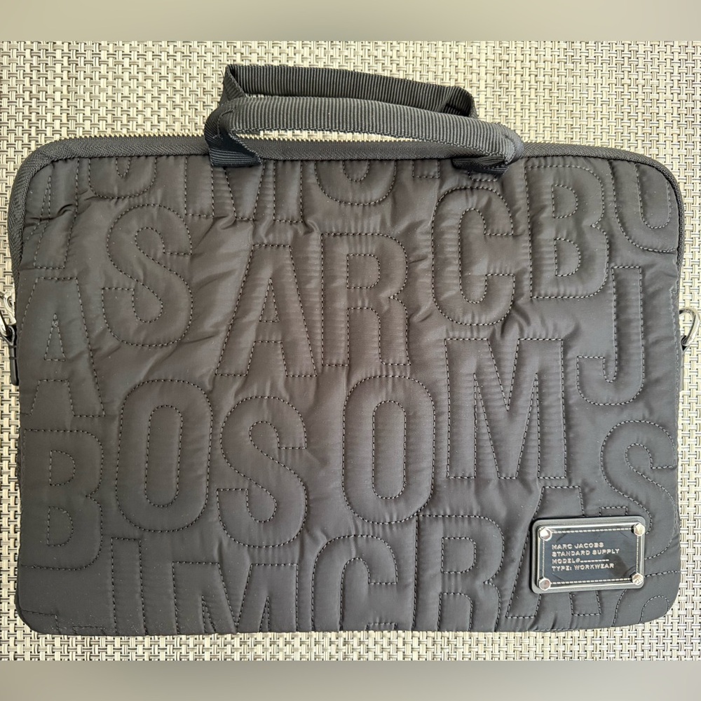 Marc Jacobs Quilted Black Laptop Bag